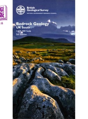 海外直订Bedrock Geology UK South 英国南部基岩地质