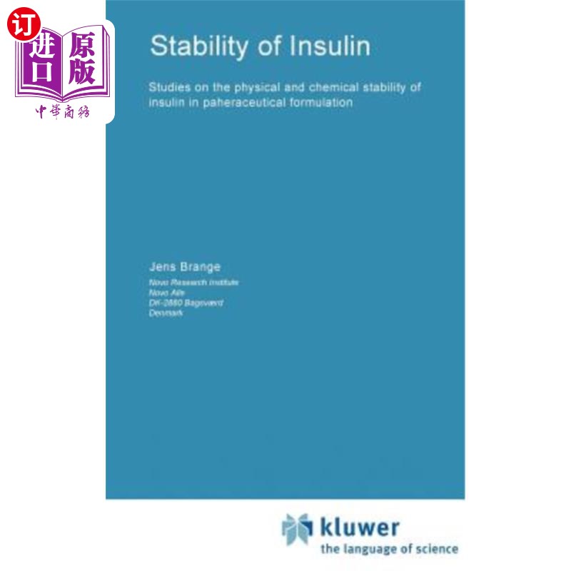海外直订医药图书Stability of Insulin 稳定的胰岛素