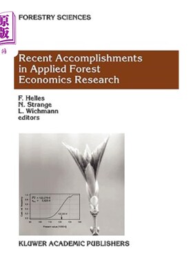 海外直订Recent Accomplishments in Applied Forest Economics Research 应用森林经济学研究的最新成果