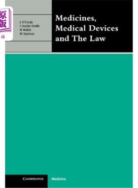 海外直订医药图书Medicines, Medical Devices and the Law 药品、医疗器械和法律