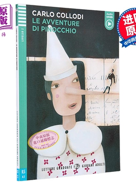 意大利语分级读物 ELI Young Adult Readers Italian A2 Le avventure di Pinocchio 匹诺曹历险记 意大利文原版【中商原版】