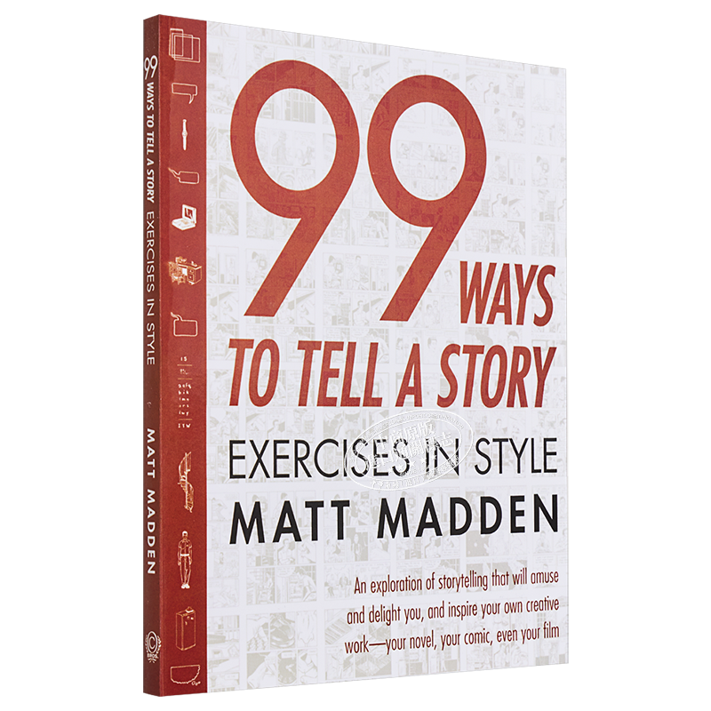 现货 一个故事的99种讲法 99 Ways to Tell a Story Exercises in Style 英文原版 Matt Madden 文学 流行【中商原版】
