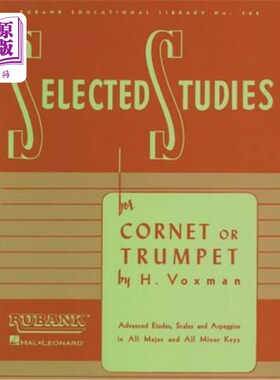 海外直订Selected Studies: For Cornet or Trumpet 选修：短号或小号