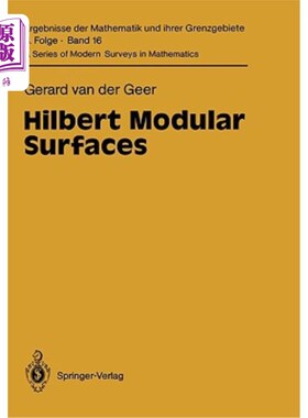 海外直订Hilbert Modular Surfaces 希尔伯特模曲面