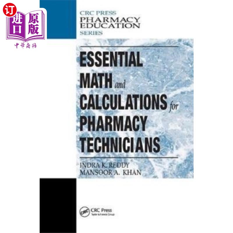 海外直订医药图书Essential Math and Calculations for Pharmacy Tec... 药学技术人员基础数学与计算