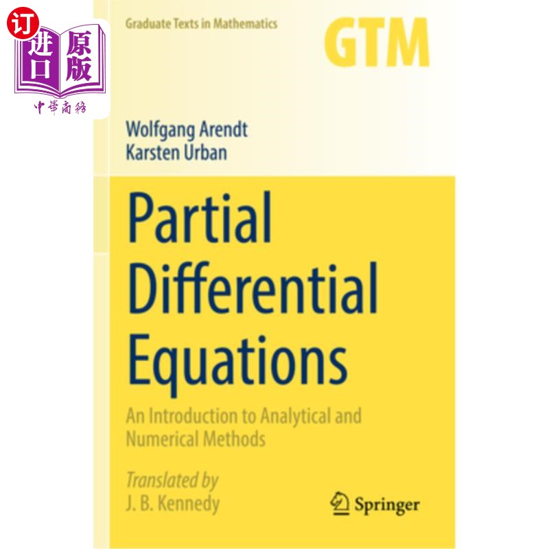 海外直订Partial Differential Equations: An Introduction to Analytical and Numerical Meth Partial Di