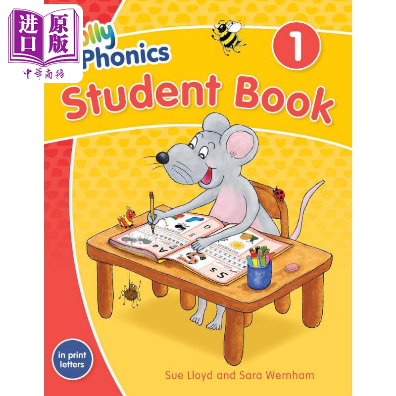 现货 Jolly Phonics Student Book 1(American English)快乐自然拼读学生用书1（美式英语，彩色版）新版英文原版【中商原版】