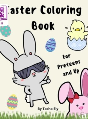 海外直订Easter Coloring Book: For Preteens and up 复活节彩绘书：适用于未成年人及以上
