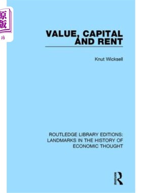 海外直订Value, Capital and Rent 价值、资本和租金