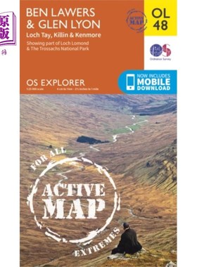 海外直订Ben Lawers & Glen Lyon, Loch Tay, Killin & Kenmo... Ben Lawers & Glen Lyon， Loch Tay， Killi