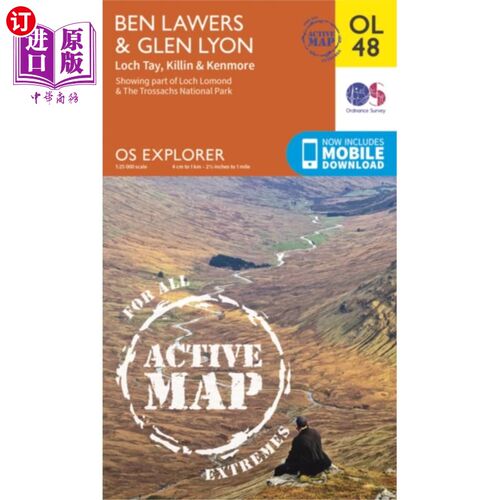 海外直订Ben Lawers & Glen Lyon, Loch Tay, Killin & Kenmo... Ben Lawers & Glen Lyon， Loch Tay， Killi