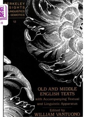 海外直订Old and Middle English Texts with Accompanying Textual and Linguistic Apparatus 古英语和中古英语文本及其伴