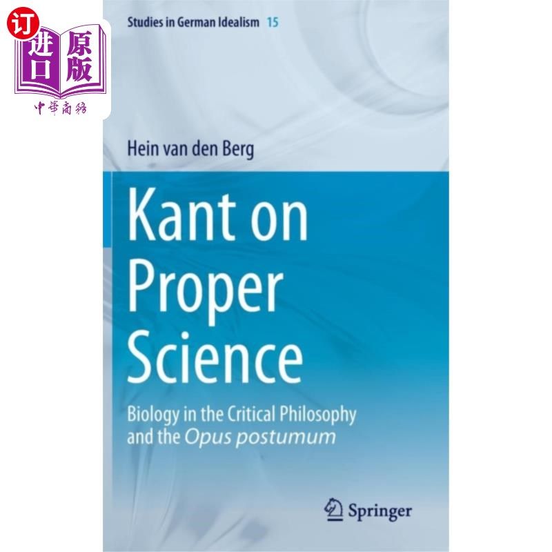海外直订Kant on Proper Science 康德论正统科学
