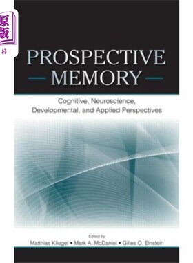 海外直订Prospective Memory 前瞻记忆