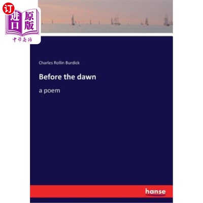 海外直订Before the dawn: a poem 黎明前：一首诗