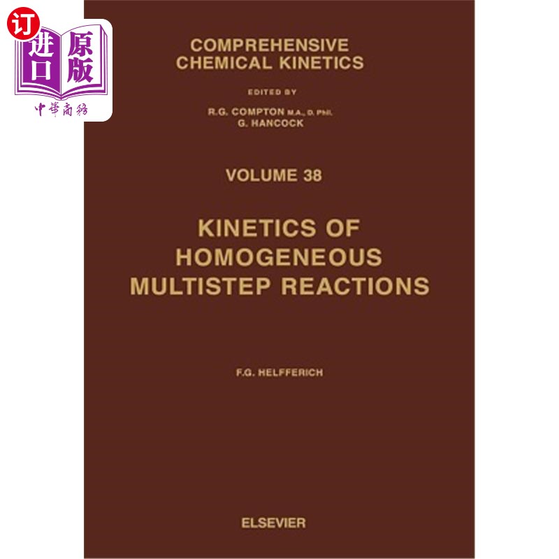 海外直订Kinetics of Homogeneous Multistep Reactions, 38