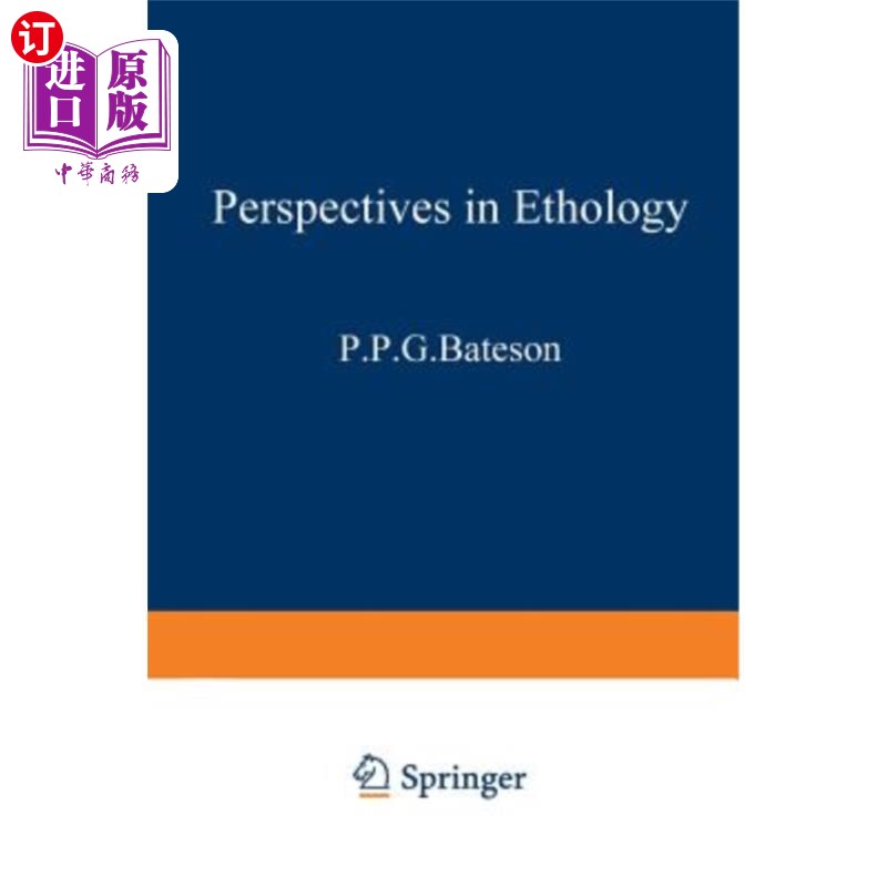 海外直订Perspectives in Ethology 动物行为学的视角