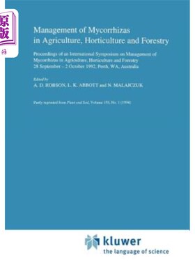 海外直订Management of Mycorrhizas in Agriculture, Horticulture and Forestry 农林园艺菌根的管理