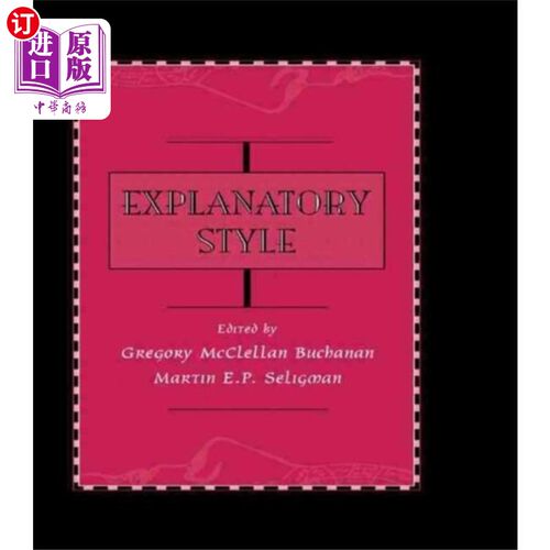 海外直订Explanatory Style 解释风格