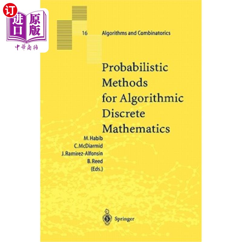 海外直订Probabilistic Methods for Algorithmic Discrete Mathematics 算法离散数学的概率方法
