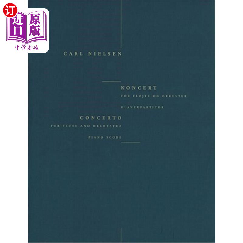 海外直订Concerto for Flute and Orchestra 长笛与管弦乐队协奏曲