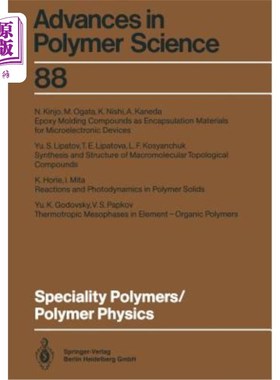 海外直订Speciality Polymers/Polymer Physics 专业聚合物/聚合物物理