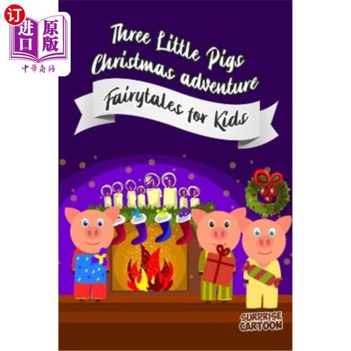 海外直订Three Little Pigs Christmas Adventure 三只小猪的圣诞冒险