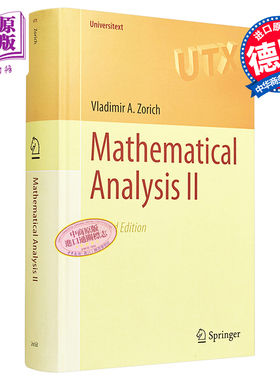 数学分析II 第2版 英文原版 Mathematical Analysis II VLADIMIR A ZORICH 傅里叶变换 微积分【中商原版】