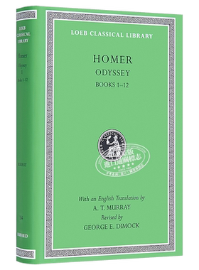 预售 荷马史诗 奥德赛 洛布古典丛书 卷1-12 Odyssey Volume I Homer 英文原版 Loeb Classical Library 原文希英对照版