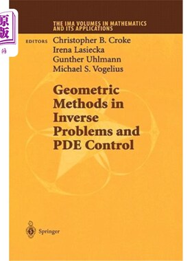 海外直订Geometric Methods in Inverse Problems and Pde Control 反问题的几何方法与PDE控制