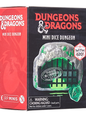 龙与地下城 迷你骰子 绿色LED发光灯地牢 英文原版 Dungeons and Dragons Mini Dice Dungeon dnd跑团【中商原版】