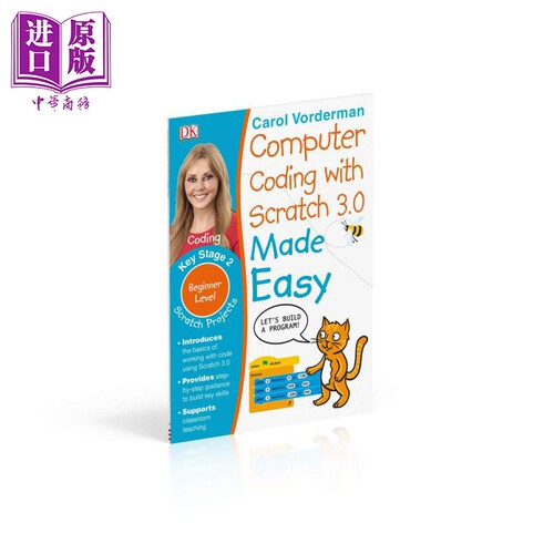 Computer Coding with Scratch 3.0 Made Easy DK 轻松学编程 编写游戏项目 儿童计算机语言 代码教程 英文原版【中商原版】