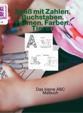 海外直订Spa? mit Zahlen, Buchstaben, Formen, Farben, Tieren: Das kleine ABC Malbuch 水疗？mit Zahlen、B