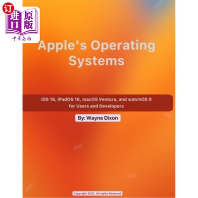 海外直订iOS 16, iPadOS 16, macOS Ventura, and watchOS 9 for Users and Developers iOS 16, iPadOS 16,