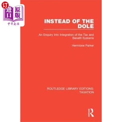 海外直订Instead of the Dole 而不是失业救济金