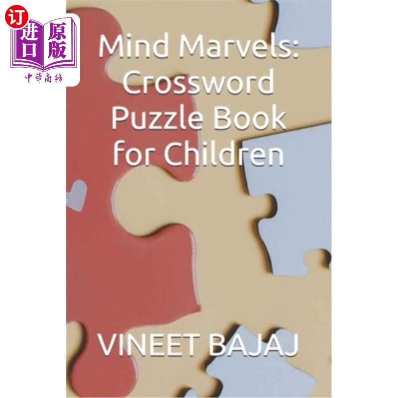 海外直订Mind Marvels: Crossword Puzzle Book for Children 心灵奇迹：儿童填字游戏书