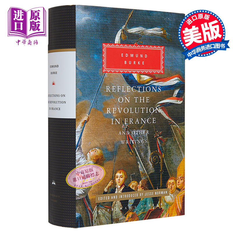 法国革命论 Everymans Library Reflections on the Revolution in France Other Writings 英文原版 Edmund Burke【中商原版