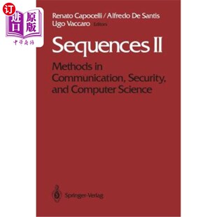 海外直订Sequences II: Methods in Communication, Security, and Computer Science 序列二:通信、安全与计算机科学的方法