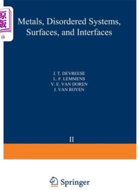 海外直订Recent Developments in Condensed Matter Physics: Volume 2 - Metals, Disordered S 凝聚态物理的最新进展：第2