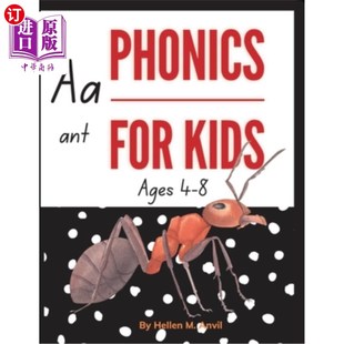 海外直订Phonics for Kids ages 4-8 4-8岁儿童拼读
