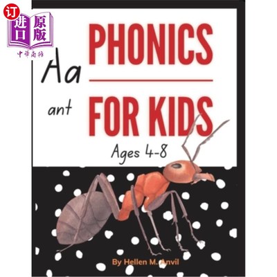 海外直订Phonics for Kids ages 4-8 4-8岁儿童拼读