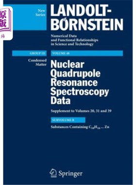 海外直订Substances Containing C10h16...Zn: Supplement to III/39 含有C10h16的物质…Zn: III/39的补编