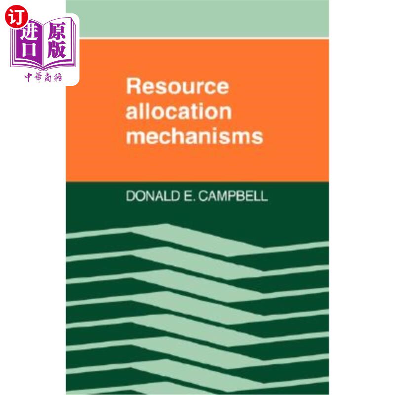 海外直订Resource Allocation Mechanisms 资源分配机制