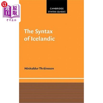 海外直订The Syntax of Icelandic 冰岛语的语法