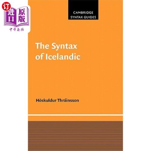 海外直订The Syntax of Icelandic 冰岛语的语法