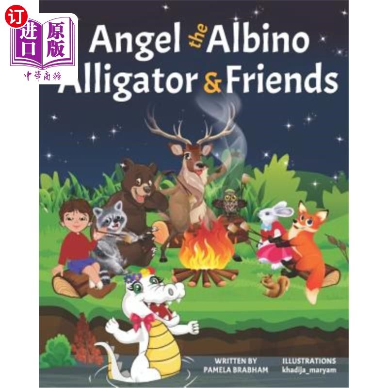 海外直订angel the albino alligator & friends 白化鳄天使和朋友们