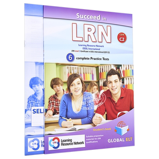 LRN iESOL考试冲刺宝典 C2等级 Succeed in LRN CEFR C2 Practice Tests Self-study 模拟测试 备考自学套装 含答案【中商原