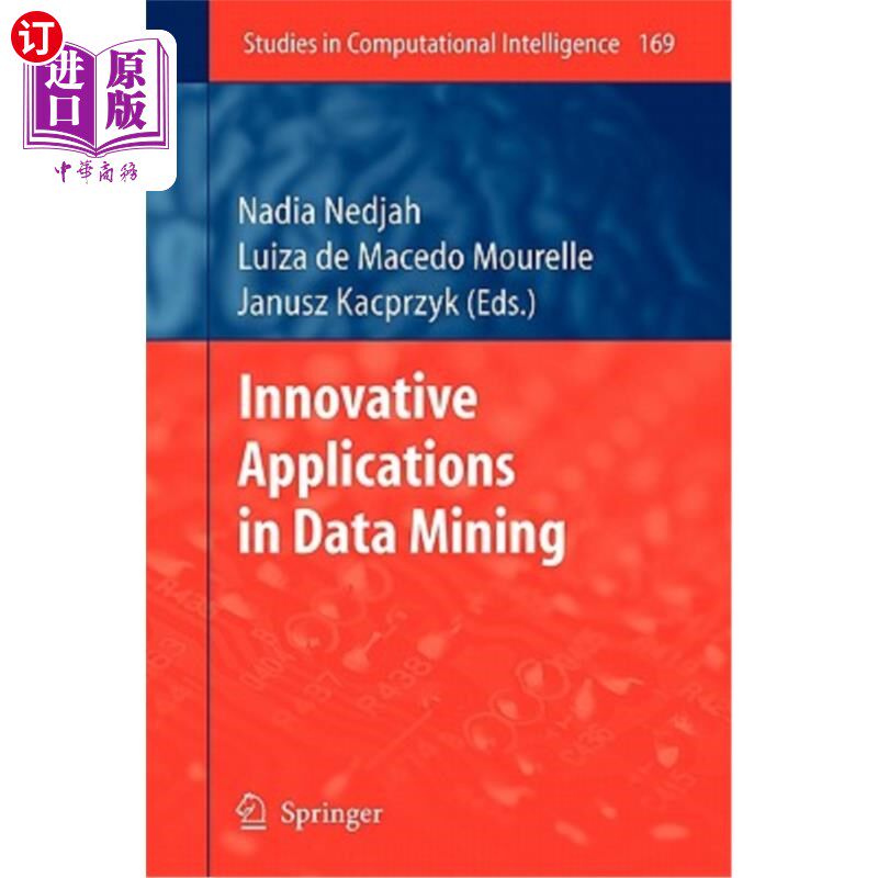 海外直订Innovative Applications in Data Mining 数据挖掘中的创新应用