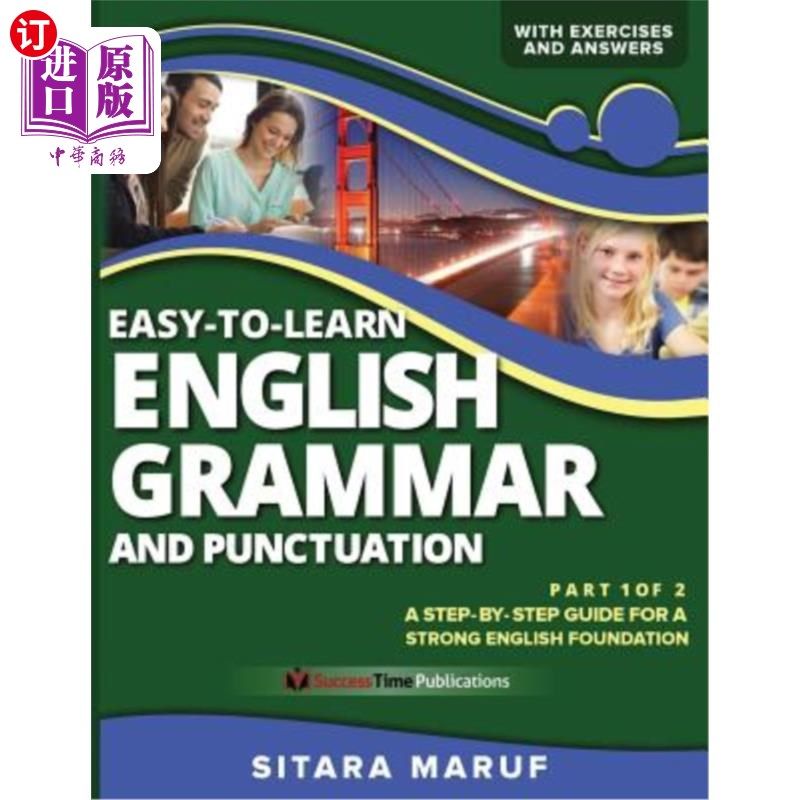 海外直订Easy-to-Learn English Grammar and Punctuation, Part 1 of 2: A step-by-step guide 轻松学习英语语法和标点符号