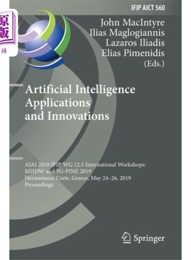 海外直订Artificial Intelligence Applications and Innovat... 人工智能应用与创新